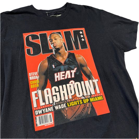 MN SLAM Miami Heat Dwayne Wade Tee Sz L