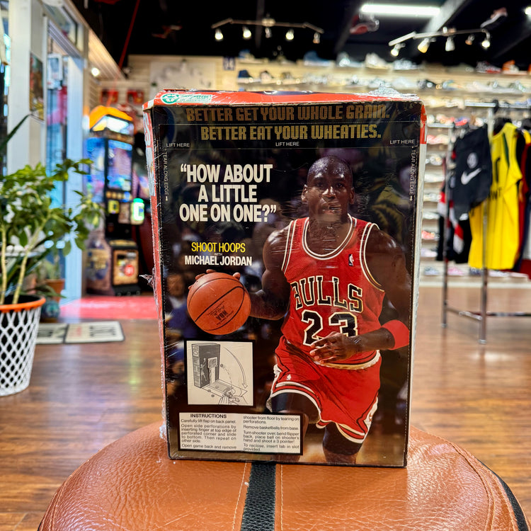 Wheaties 1991 MJ Shoot Hoops Cereal Box