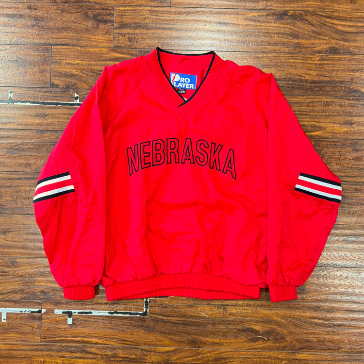 Pro Player Nebraska Huskers Windbreaker Sz M