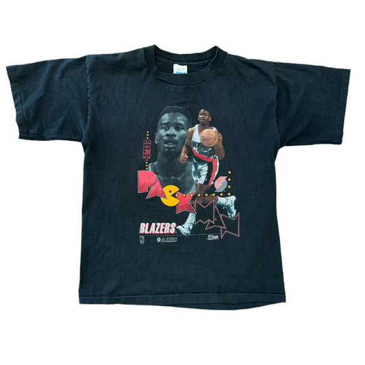 1992 Portland Trail Blazers PACMAN Tee Sz YL
