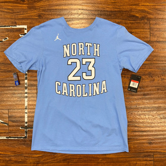 NWT Jordan Blue UNC Jersey Tee Sz L