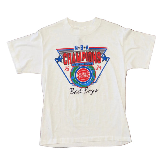 Trench Detroit Pistons Bad Boys NBA Champs Tee Sz L
