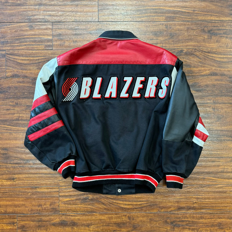 Jeff Hamilton Signed Cliff Robinson Blazers Jacket Sz M