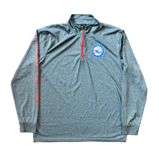 UNK Phila 76ers 1/4 Zip Sz XL