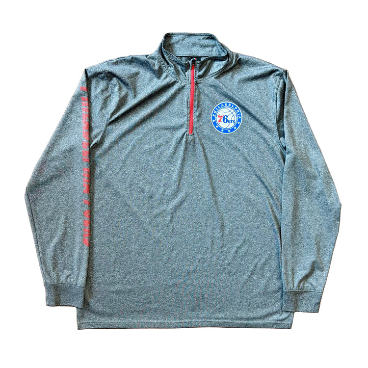UNK Phila 76ers 1/4 Zip Sz XL