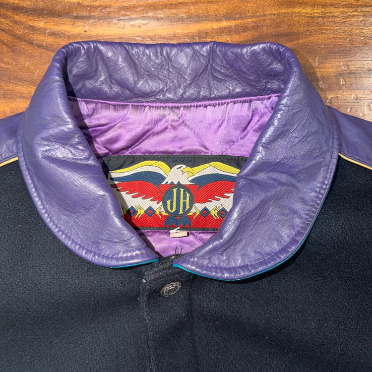 Jeff Hamilton Utah Jazz Leather Jacket Sz L