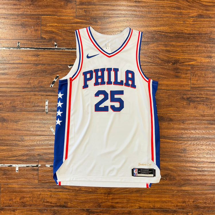 Nike Authentic Philadelphia 76ers Ben Simmons Jersey Sz L