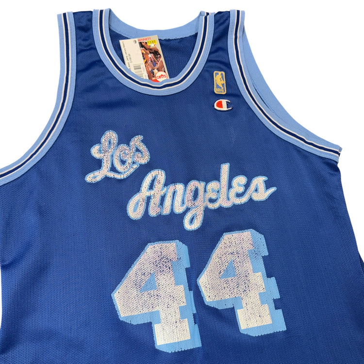 Champion 90’s NBA 50th Anniversary Los Angeles Lakers Jerry West M.L.P.S Jersey Sz L