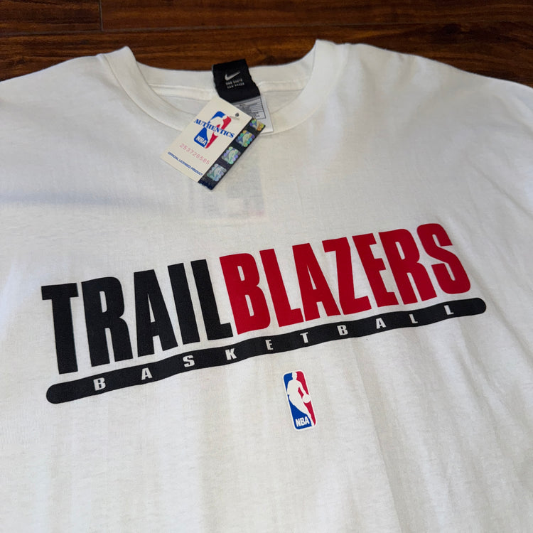 NWT Nike Center Swoosh Portland Trail Blazers Tee Sz XL