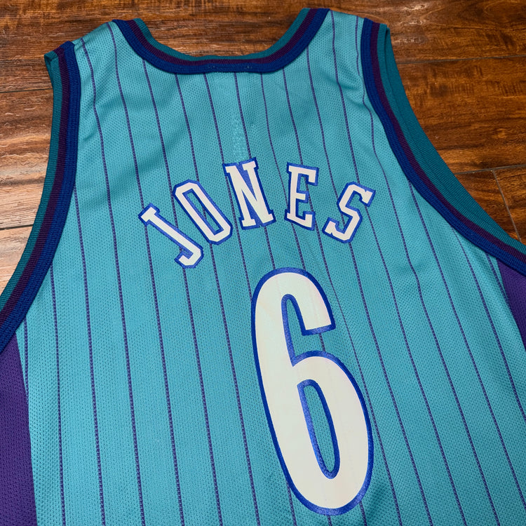 Champion Charlotte Hornets Eddie Jones Jersey Sz M