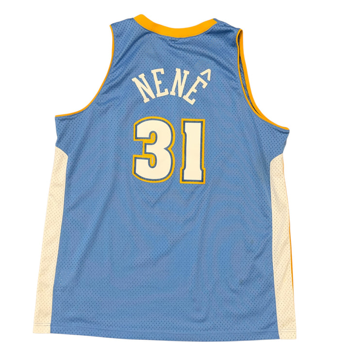 Nike 00's Denver Nuggets Away Nene Jersey Sz 2X