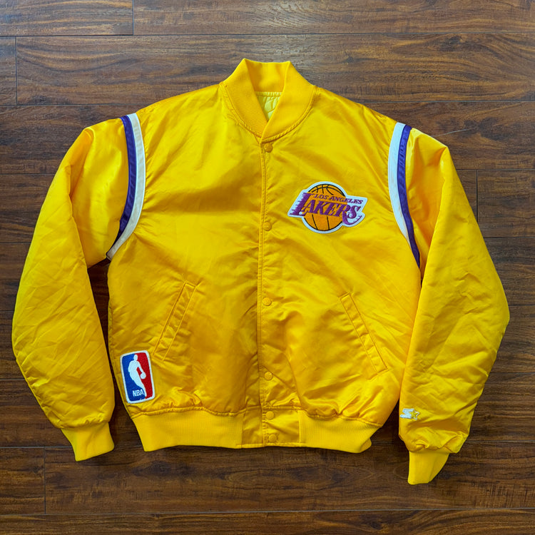 Starter 80's Los Angeles Lakers Satin Jacket Sz L