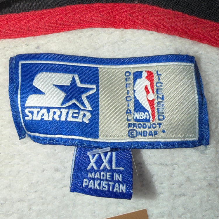 Starter 90's Chicago Bulls Ash Grey Hoodie Sz 2X