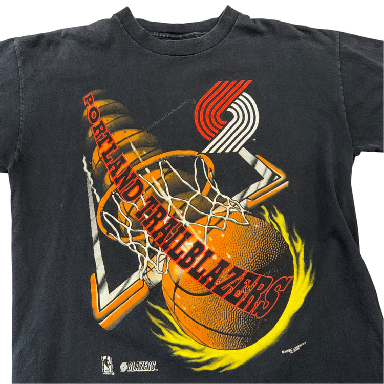 Magic Johnson T’s Portland Trail Blazers Hoops Tee Sz XL