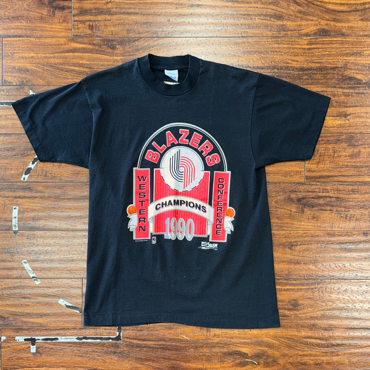 Salem Sportswear 1990 Portland Trail Blazers Tee Sz L