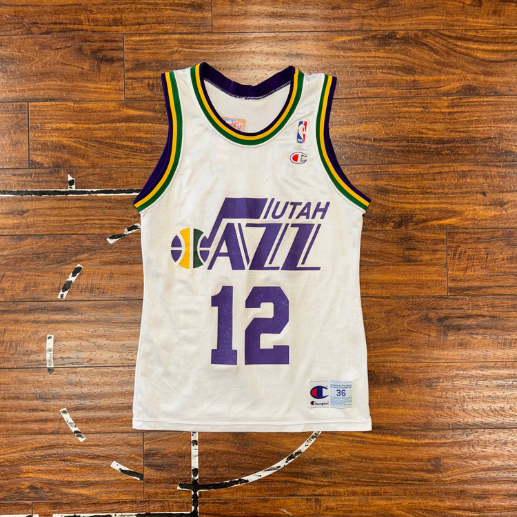 Champion Utah Jazz John Stockton Jersey Sz S