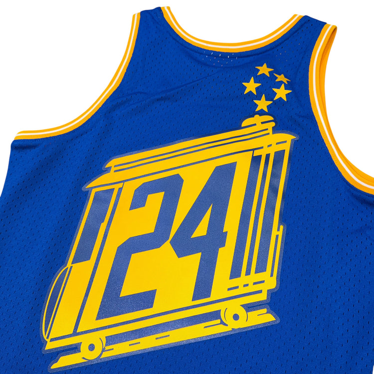 NWT Mitchell & Ness Golden State Away Rick Barry Jersey Sz S