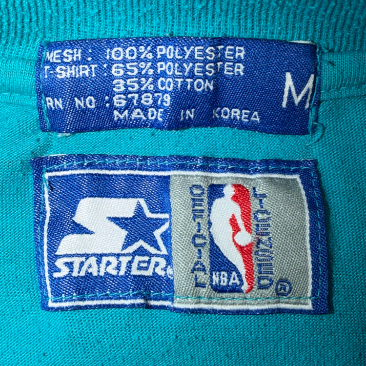 Starter Charlotte Hornets Mesh Jersey Tee Sz M