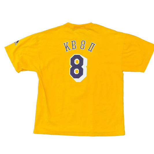 Adidas 2001 Los Angeles Lakers Kobe Bryant #8 Tee Sz M