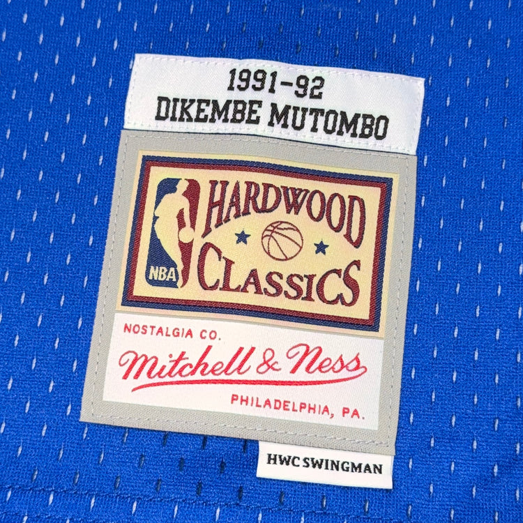 Mitchell & Ness Denver Dikembe Mutombo Jersey Sz L