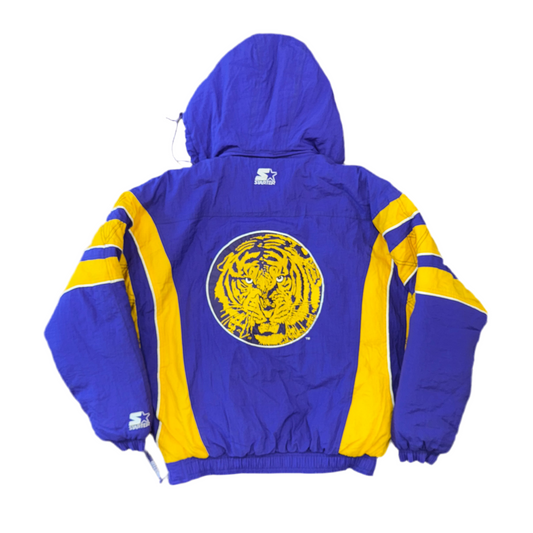 Starter LSU Tigers Puffer Jacket Sz L