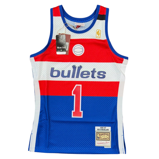 NWT Mitchell & Ness Washington Wizards Rod Strickland Jersey Sz S