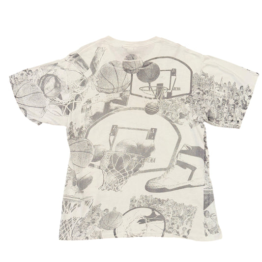 Jostens 90’s Portland Trail Blazers AOP  Tee Sz L