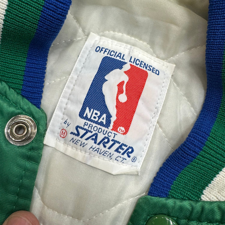 Starter 90’s Dallas Mavericks Satin Jacket Sz M