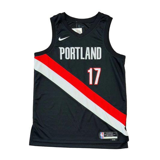 Nike Swingman 2025-26 Icon Portland Trail Blazers Shaedon Sharpe Jersey Sz XL