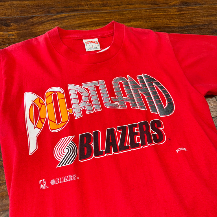 Nutmeg 90's Portland Trail Blazers Tee Sz L