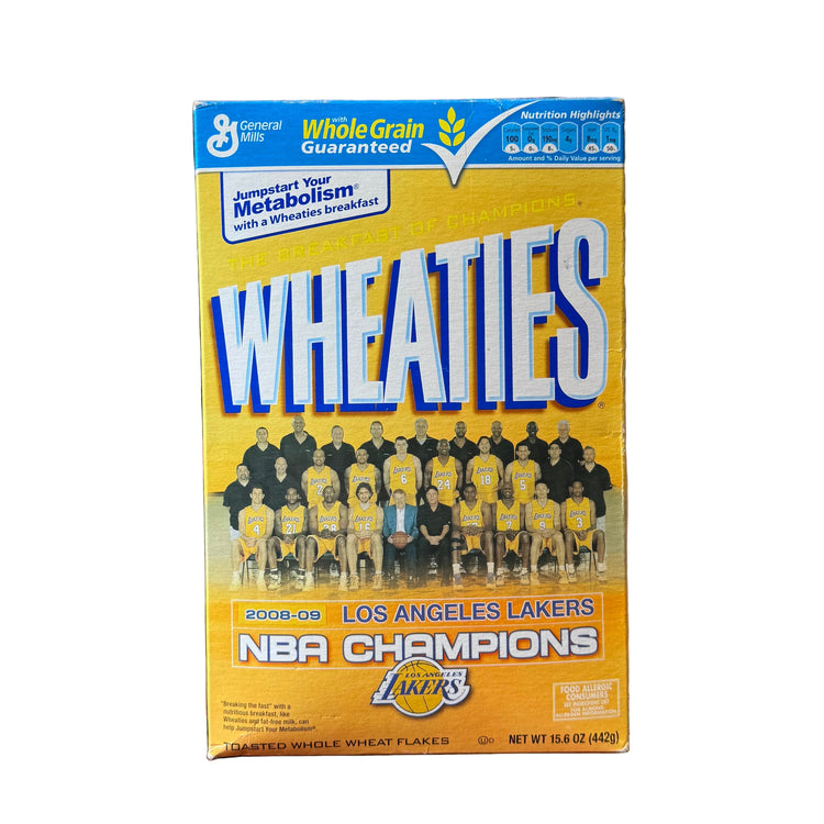 Wheaties 2009 Lakers Champions Cereal Box