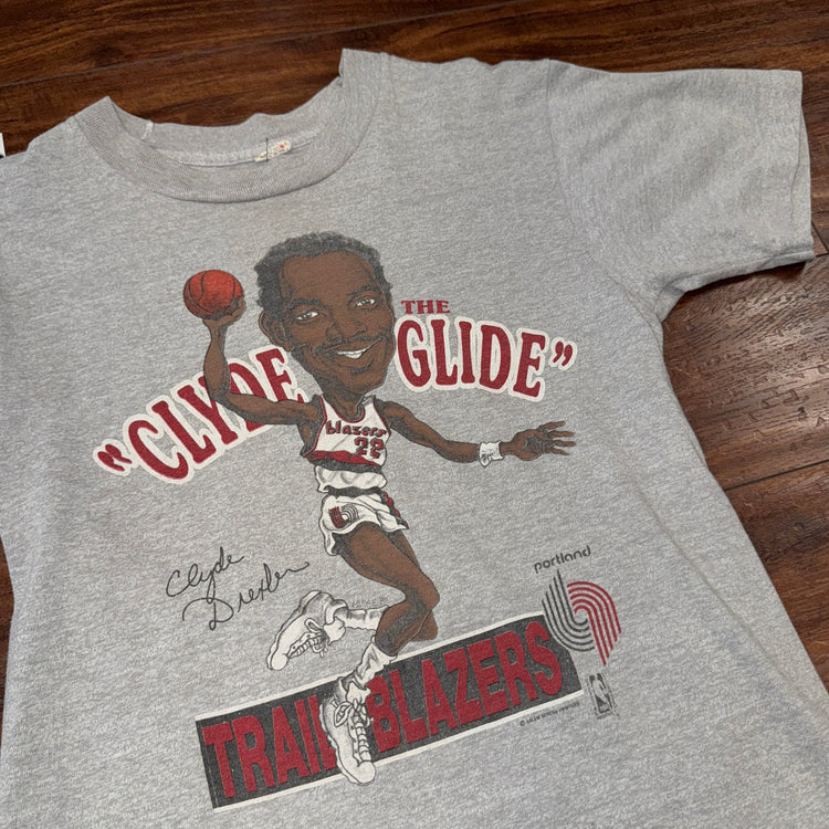 Screen Stars Portland Trail Blazers Clyde Drexler Character Tee Sz S