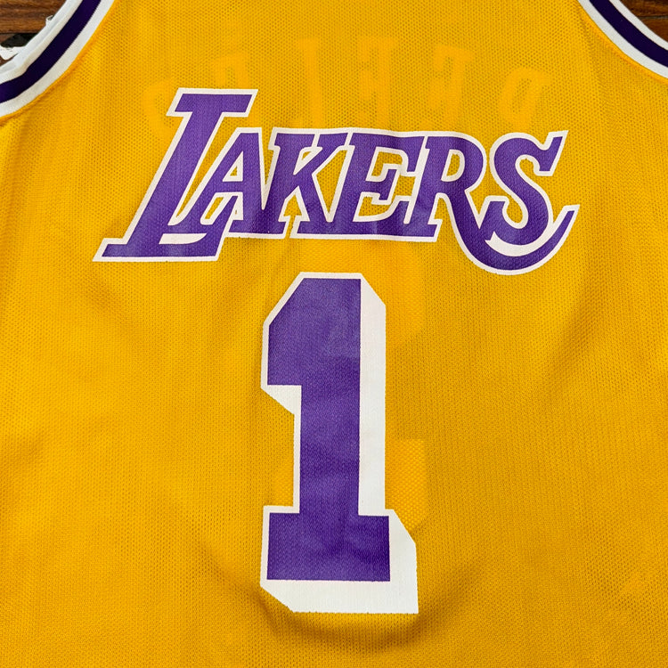 Champion Anthony Peeler Lakers NBA Jersey Sz M