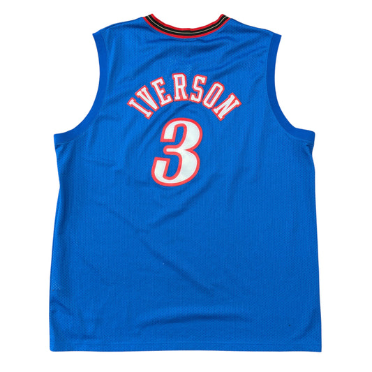 Nike 00’s Philadelphia 76ers Allen Iverson Alternate Jersey Sz 4X