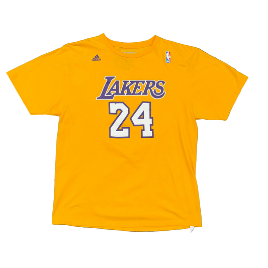 Adidas Los Angeles Lakers #24 Kobe Bryant Tee Sz XL