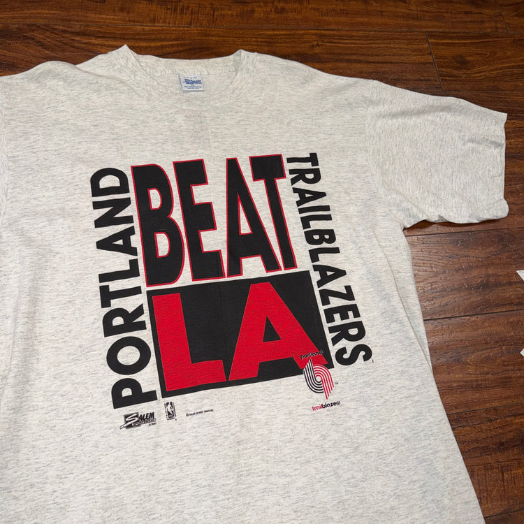 Salem Sportswear Portland Trail Blazers Beat LA Sz XL