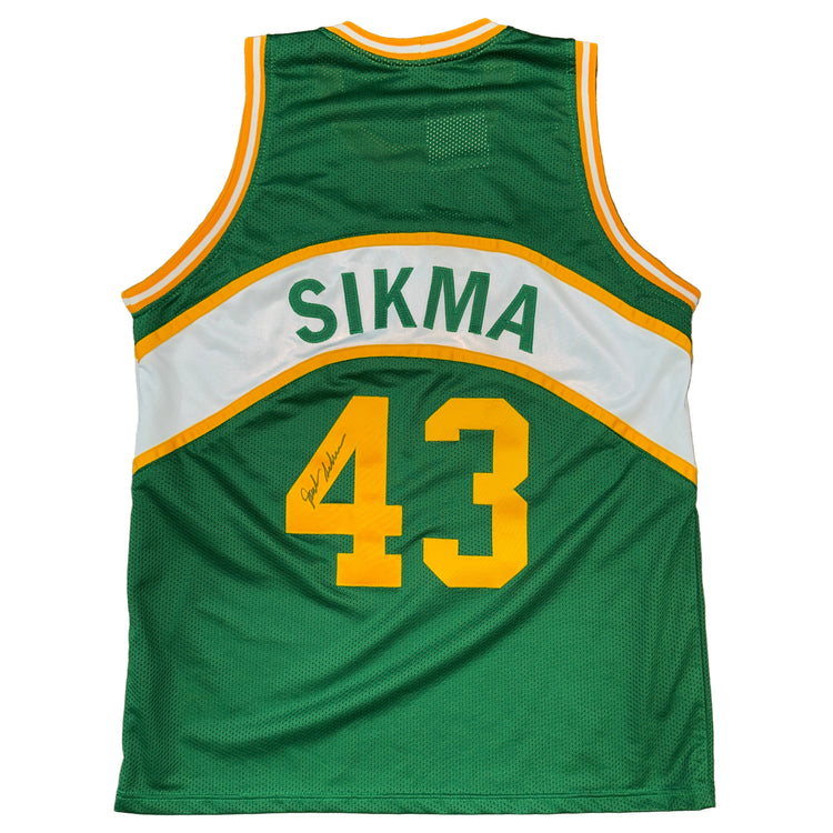 SIGNED Seattle SuperSonics Jack Sikma Jersey Sz XL