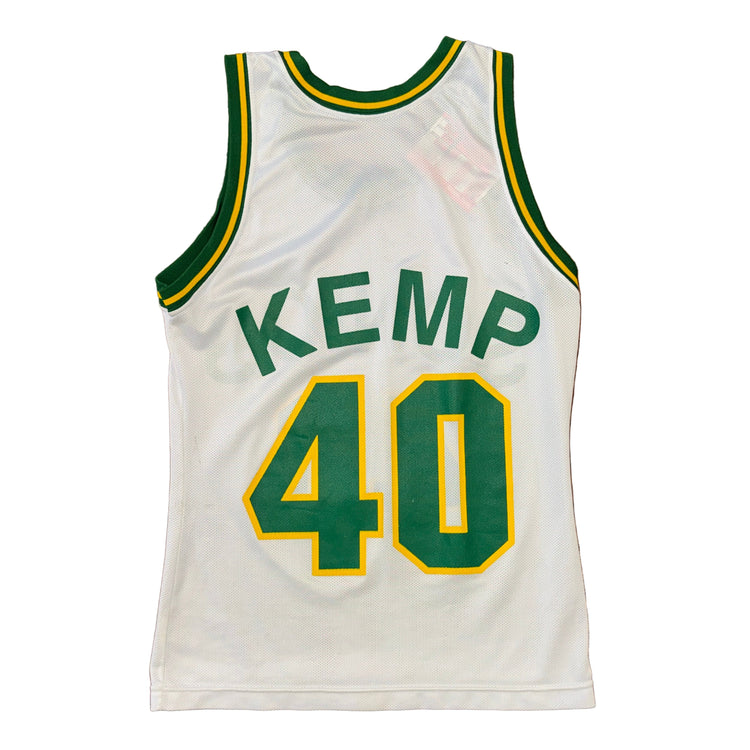 Champion SuperSonics Shawn Kemp Jersey Sz S