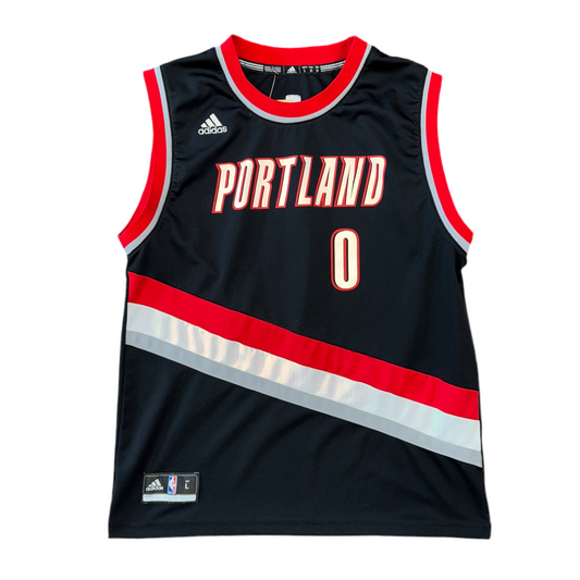 Adidas Damian Lillard Portland Trail Blazers Jersey Sz YL