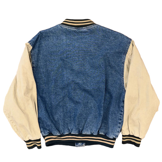 Swingster 90’s NBA "Stay In School" Denim Jacket Sz L