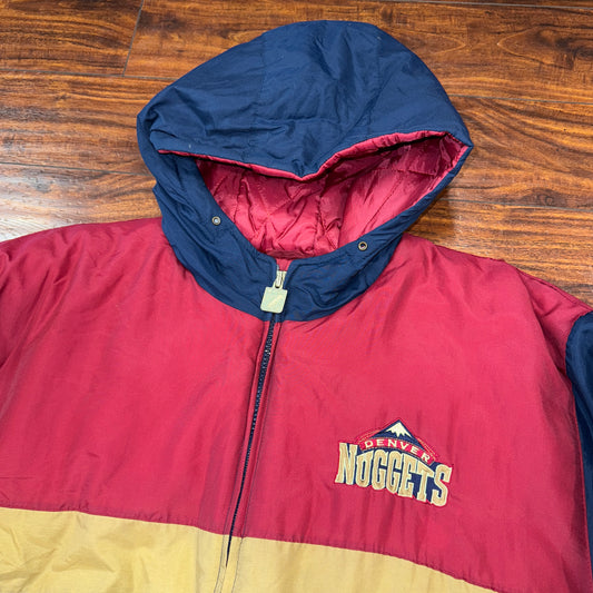 Logo 7 Denver Nuggets Puffer Jacket Sz L