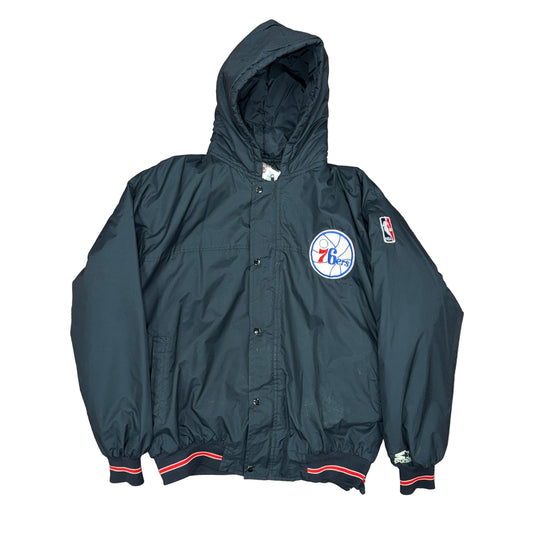 Starter Philadelphia 76ers Puffer Jacket Sz XL