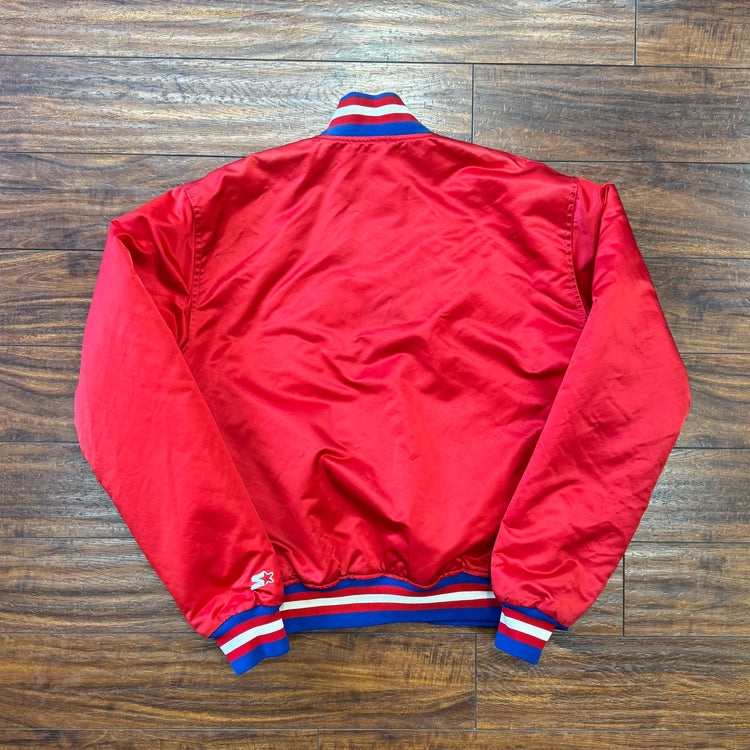 Starter 1990 Sixers Satin Jacket Sz L