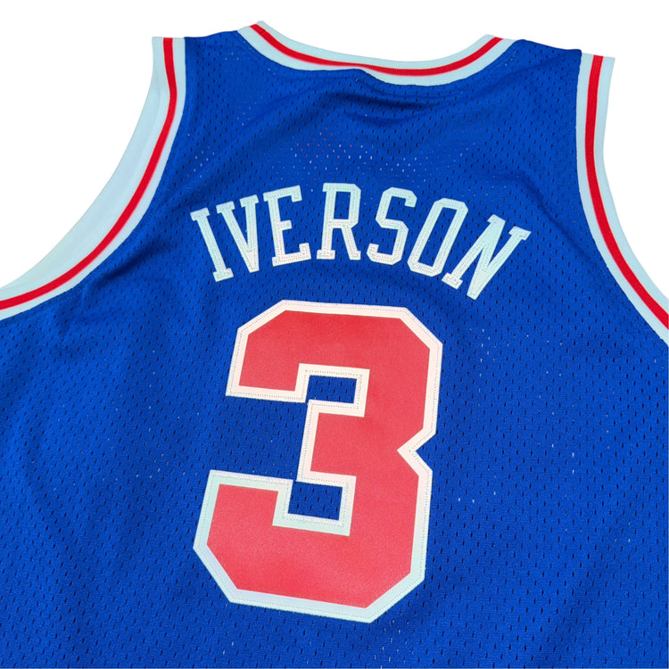 Adidas Hardwood Classics 1996-97 Philadelphia 76ers Allen Iverson Away Jersey Sz L