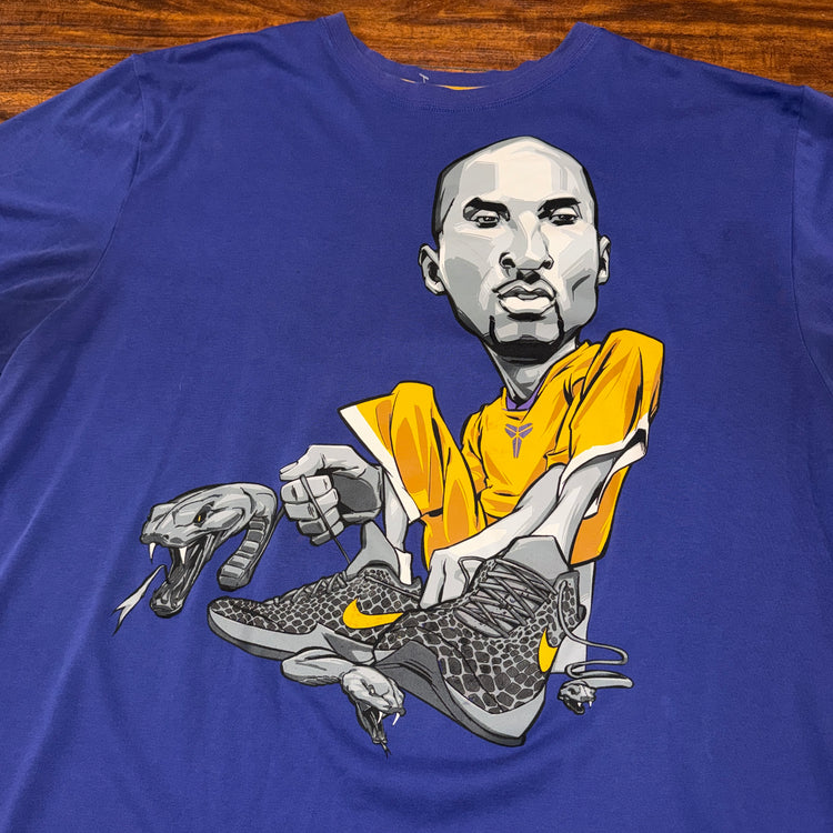 Nike Los Angeles Kobe Bryant Black Mamba Tee Sz XL