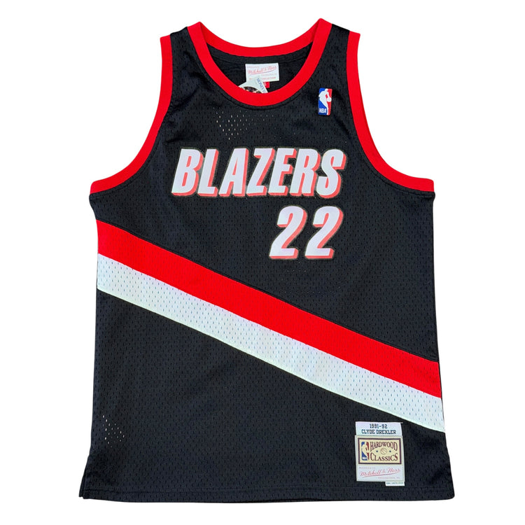 Mitchell & Ness 1991-92 Portland Trail Blazers Away Clyde Drexler Jersey Sz YXL