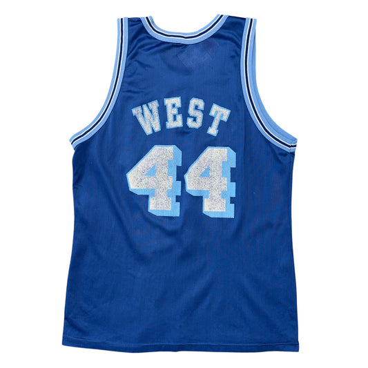 Champion 90’s NBA 50th Anniversary Los Angeles Lakers Jerry West M.L.P.S Jersey Sz L