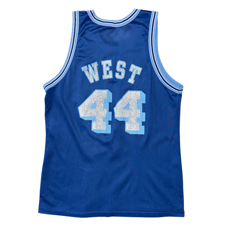 Champion 90’s NBA 50th Anniversary Los Angeles Lakers Jerry West M.L.P.S Jersey Sz L