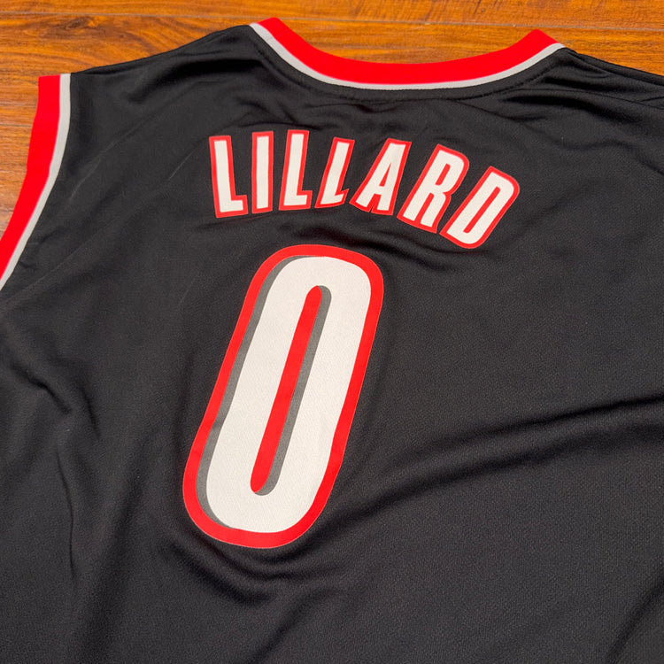 Adidas Portland Trail Blazers #0 Damian Lillard Jersey Sz 2X