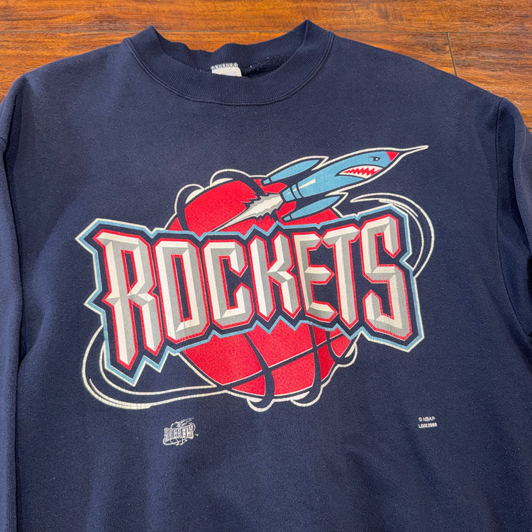 Logo 7 90’s Houston Rockets Crew Sz L